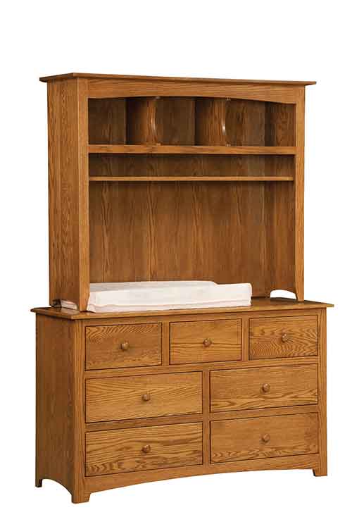 Amish Monterey Hutch Top Option - Click Image to Close