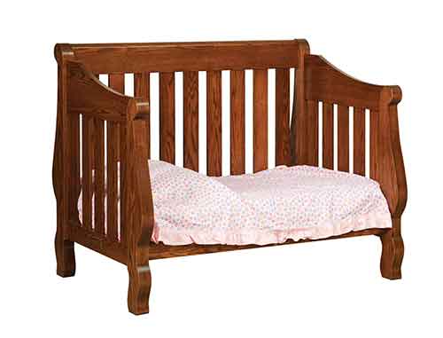 Amish Hoosier Sleigh Convertible Crib