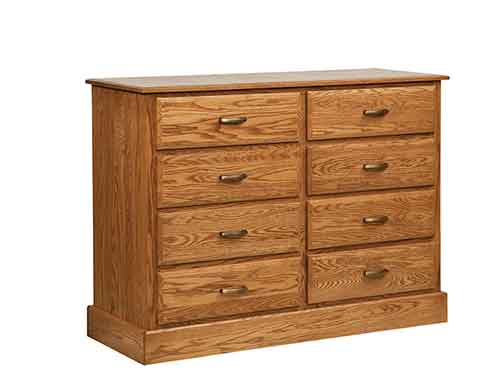 Amish 8 Drawer Reversible Dresser - Click Image to Close