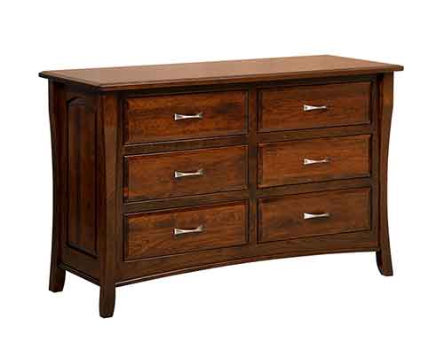 Amish Berkley 6 Drawer Dresser - Click Image to Close