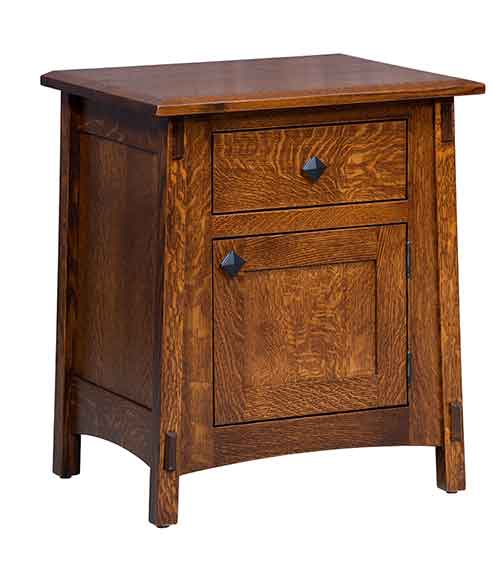 Amish McCoy 1 Drawer 1 Door Nightstand - Click Image to Close