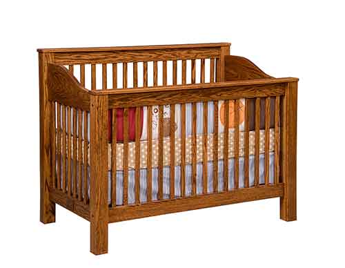 Amish Mission Crib Convertible Crib - Click Image to Close