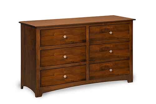 Amish Monterey 6 Drawer Dresser