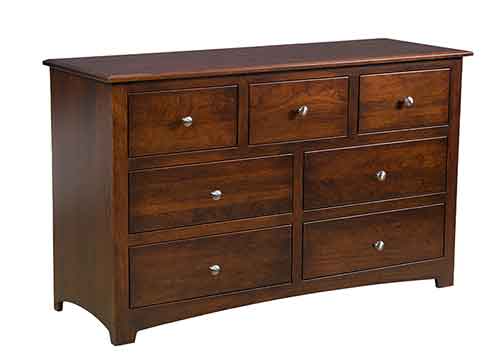 Amish Monterey 7 Drawer Dresser