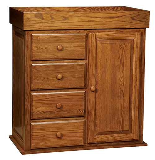 Amish Wardrobe 4 Drawer Dresser - Click Image to Close
