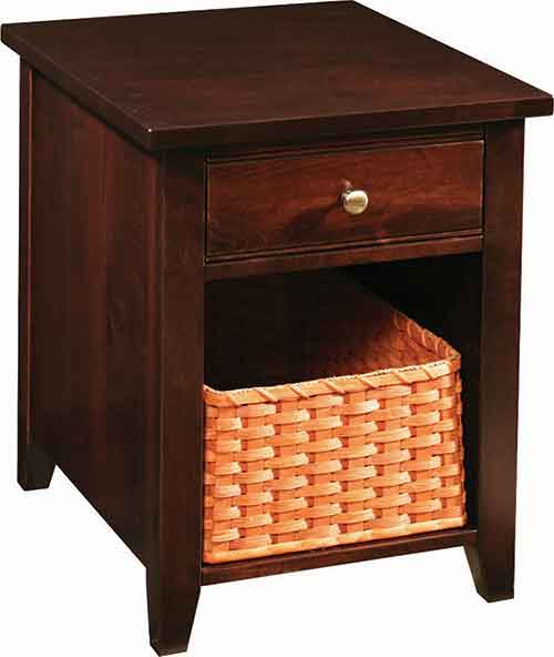 Crawford End Table 1 Drwr.Closed Base - Click Image to Close