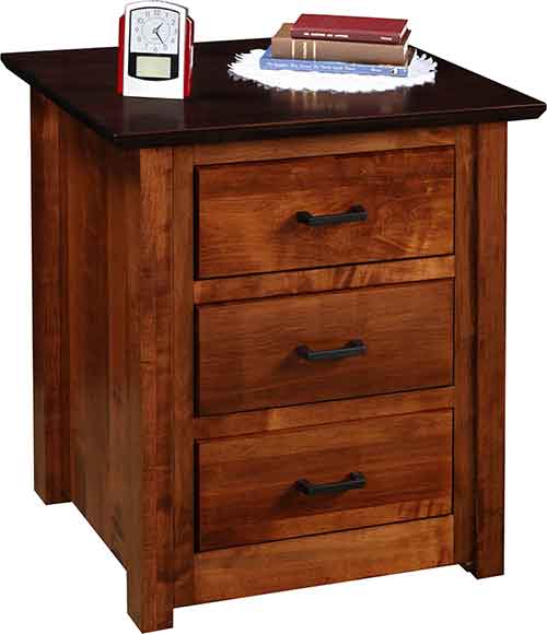New Harmony 3 Drawer Night Stand - Click Image to Close