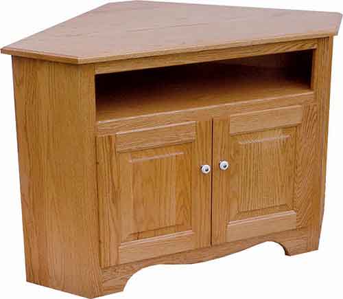 Traditional Corner TV Stand - Click Image to Close