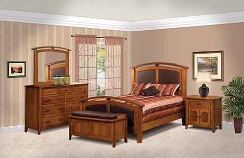 Cascade Queen Bed, High Footboard - Click Image to Close