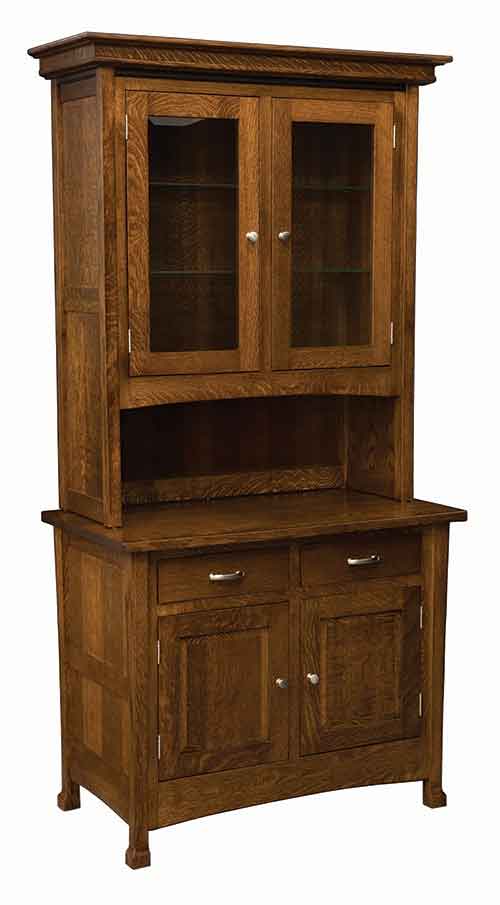 2-Door Hutch with wood sides - Click Image to Close