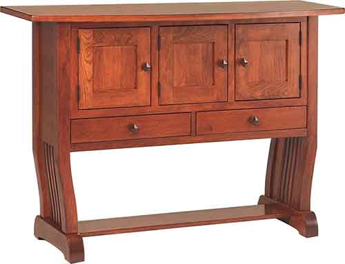 Royal Mission Sideboard, 3-door, 2-drawer - Click Image to Close