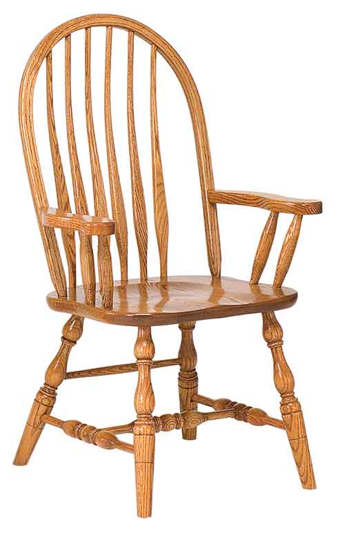 Amish Bent Feather Bow Dining Chair (Deep Scoop)