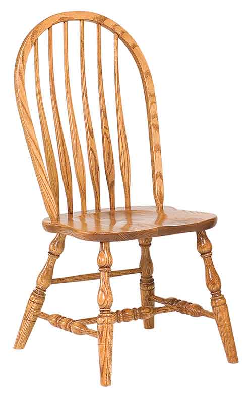 Amish Bent Feather Bow Dining Chair (Deep Scoop) - Click Image to Close