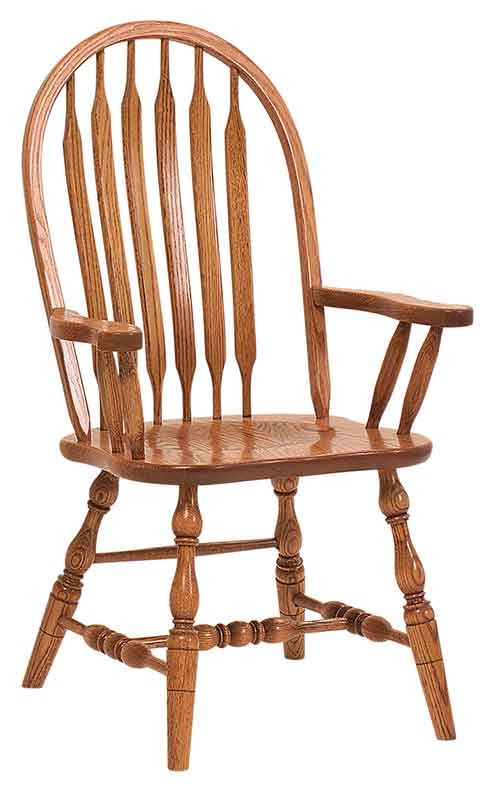 Amish Bent Paddle Dining Chair (Deep Scoop)