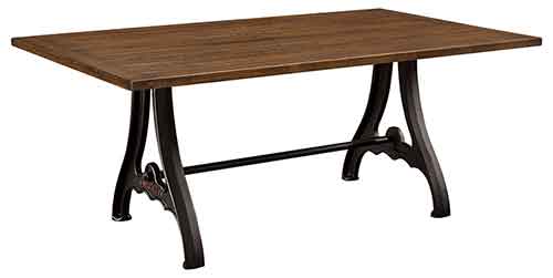 Amish iron Forge Table - Click Image to Close