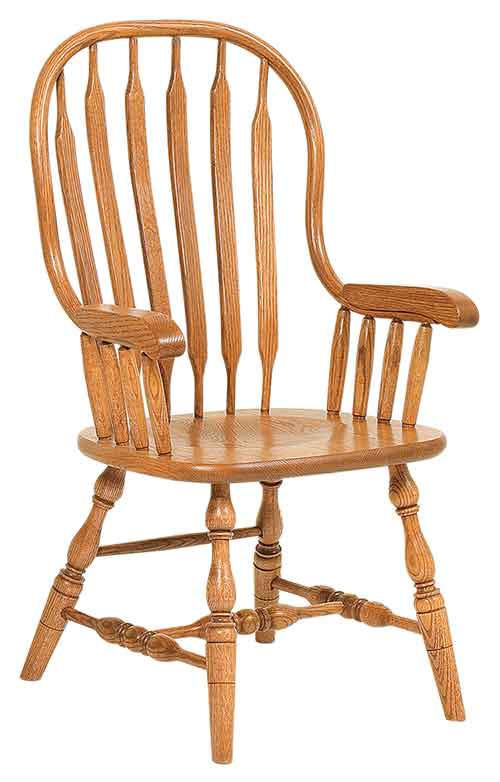 Amish Jumbo Bent Paddle Dining Chair (Deep Scoop)