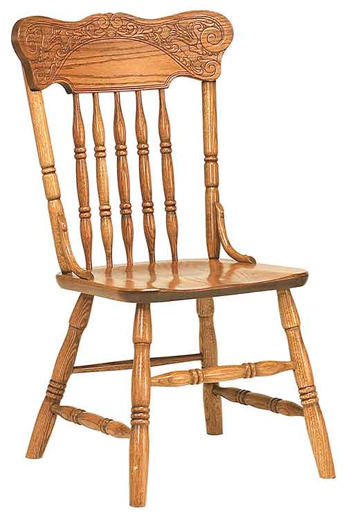 Amish Spring Meadow Pressback Dining Chair - Click Image to Close