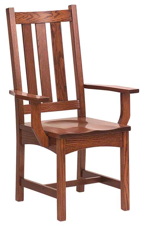 Amish Vintage Mission Dining Chair - Click Image to Close