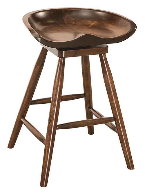 Amish Winslow Barstool Dining Chair - Click Image to Close
