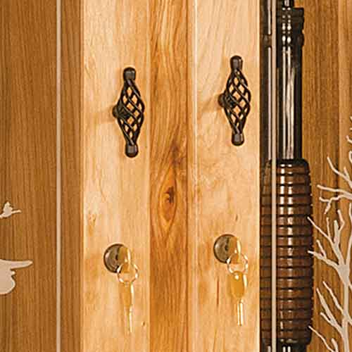 Amish 2-Door Gun Cabinet - Click Image to Close