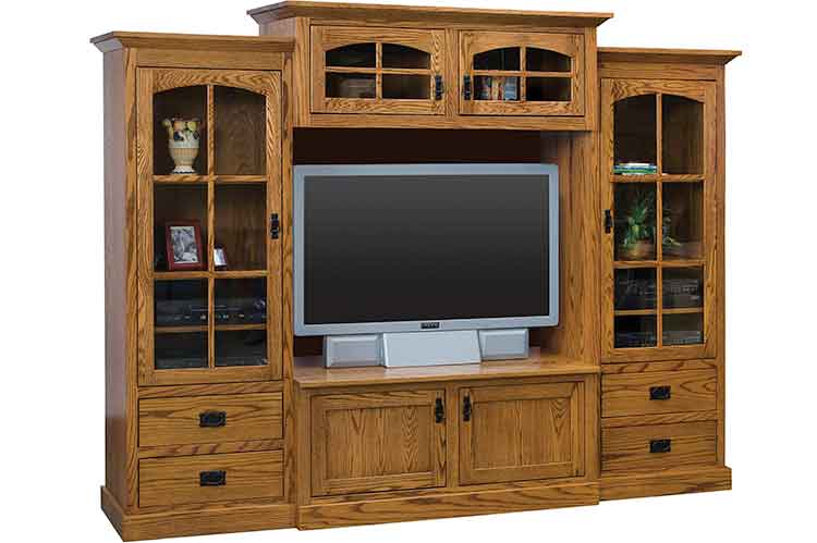 Amish Mission Wall Unit - Click Image to Close