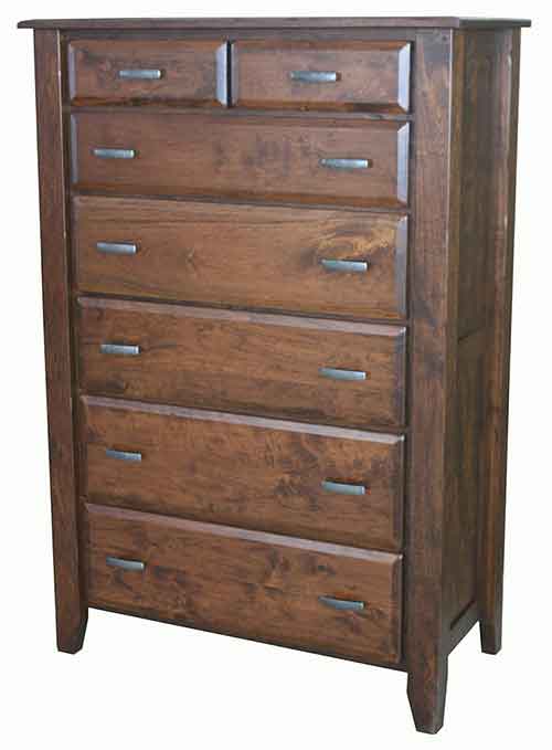 Amish Ashton 7 Drawer High Chest - Click Image to Close