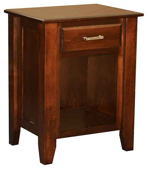 Amish Ashton 1 Drawer Open Nite Stand - Click Image to Close