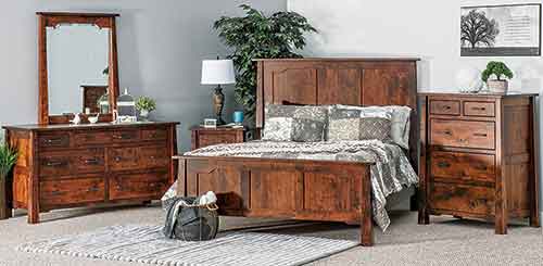 Amish Cambridge 5 Drawer Chest - Click Image to Close