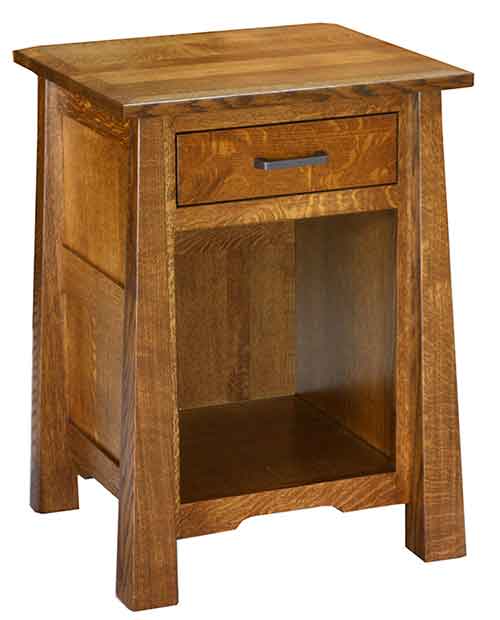 Amish Cambridge 1 Drawer Open Nightstand - Click Image to Close
