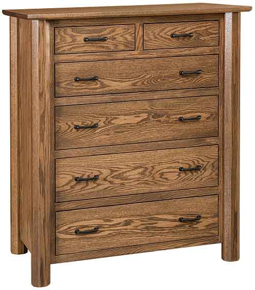 Amish Fenwood 6 Drawer Chest - Click Image to Close