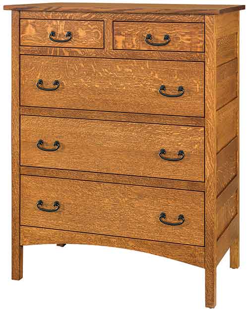 Amish Granny Mission 5 Drawer Chest