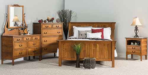 Amish Granny Mission 5 Drawer Chest - Click Image to Close