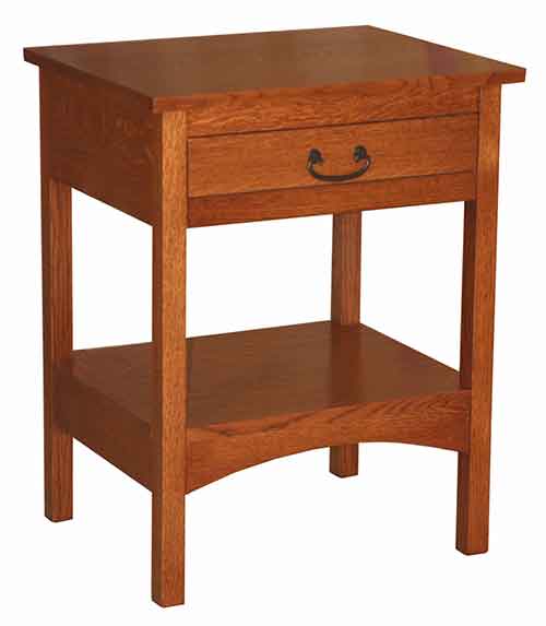 Amish Granny Mission Open Nightstand - Click Image to Close