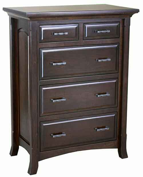 Amish Homestead 5 Drawer Chest - Click Image to Close