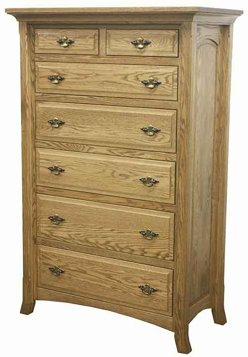 Amish Homestead 7 Drawer High Chest - Click Image to Close