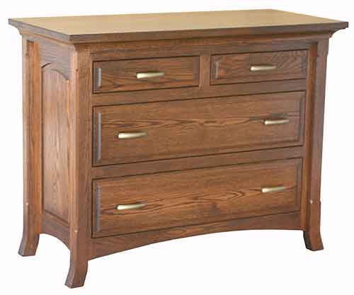 Amish Homestead 4 Drawer Dresser - Click Image to Close