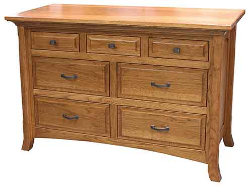 Amish Homestead 7 Drawer Dresser - Click Image to Close