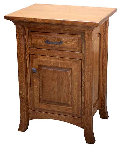 Amish Homestead 1 Drawer 1 Door Nightstand - Click Image to Close