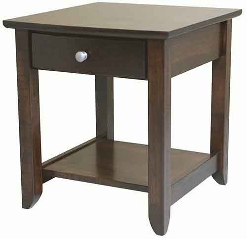 Amish Jaymont 1 Drawer Open Nite Stand - Click Image to Close
