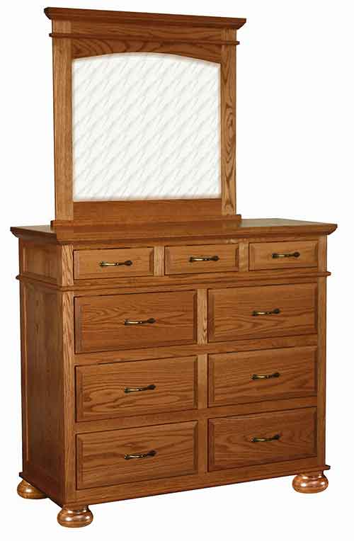 Amish Kountry Treasure 9 Drawer Mule Dresser - Click Image to Close