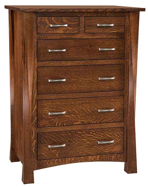 Amish Lexington 6 Drawer Chest - Click Image to Close
