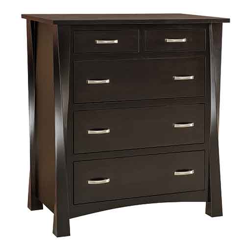 Amish Lexington 5 Drawer Chest - Click Image to Close