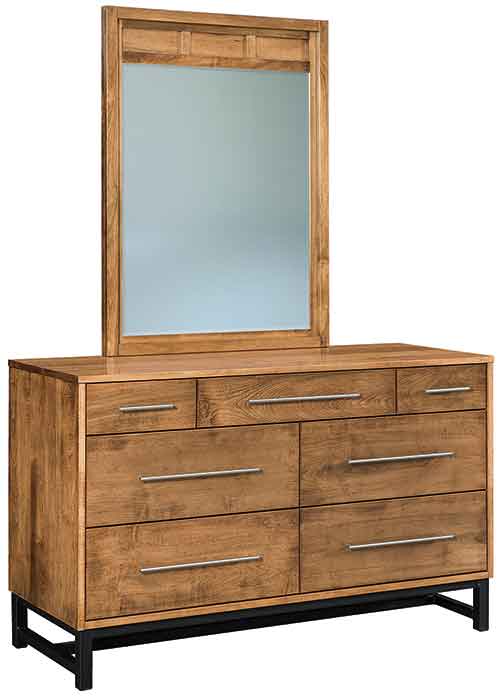Amish Modella 7 Drawer Dresser - Click Image to Close