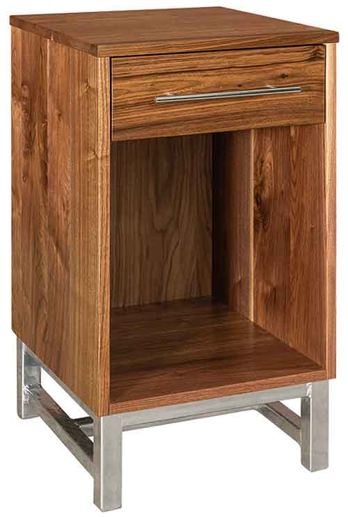 Amish Modella 1 Drawer Open Nite Stand - Click Image to Close