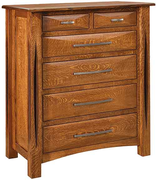 Amish Ravena 6 Drawer Chest - Click Image to Close