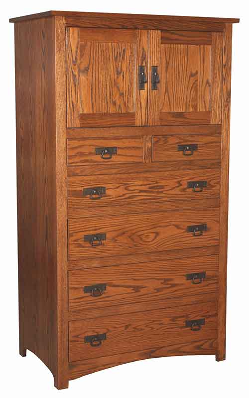 Amish Shaker 6 Drawer Armoire