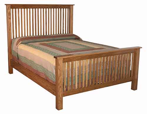 Amish Slat Mission Bed - Click Image to Close