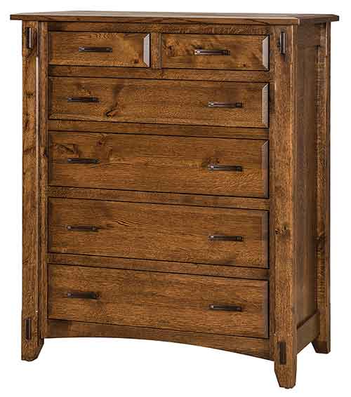 Amish Tacoma 6 Drawer Chest - Click Image to Close