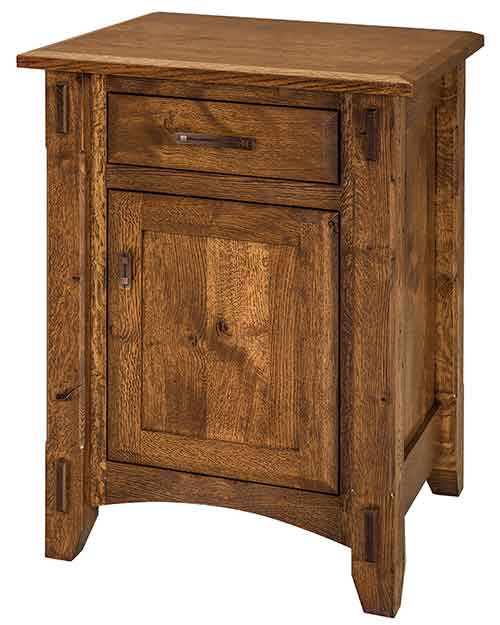 Amish Tacoma 1 Drawer 1 Door Night Stand - Click Image to Close