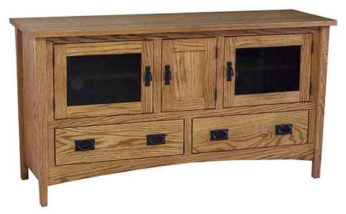 Amish Arts & Crafts 60" Plasma Cabinet - Click Image to Close
